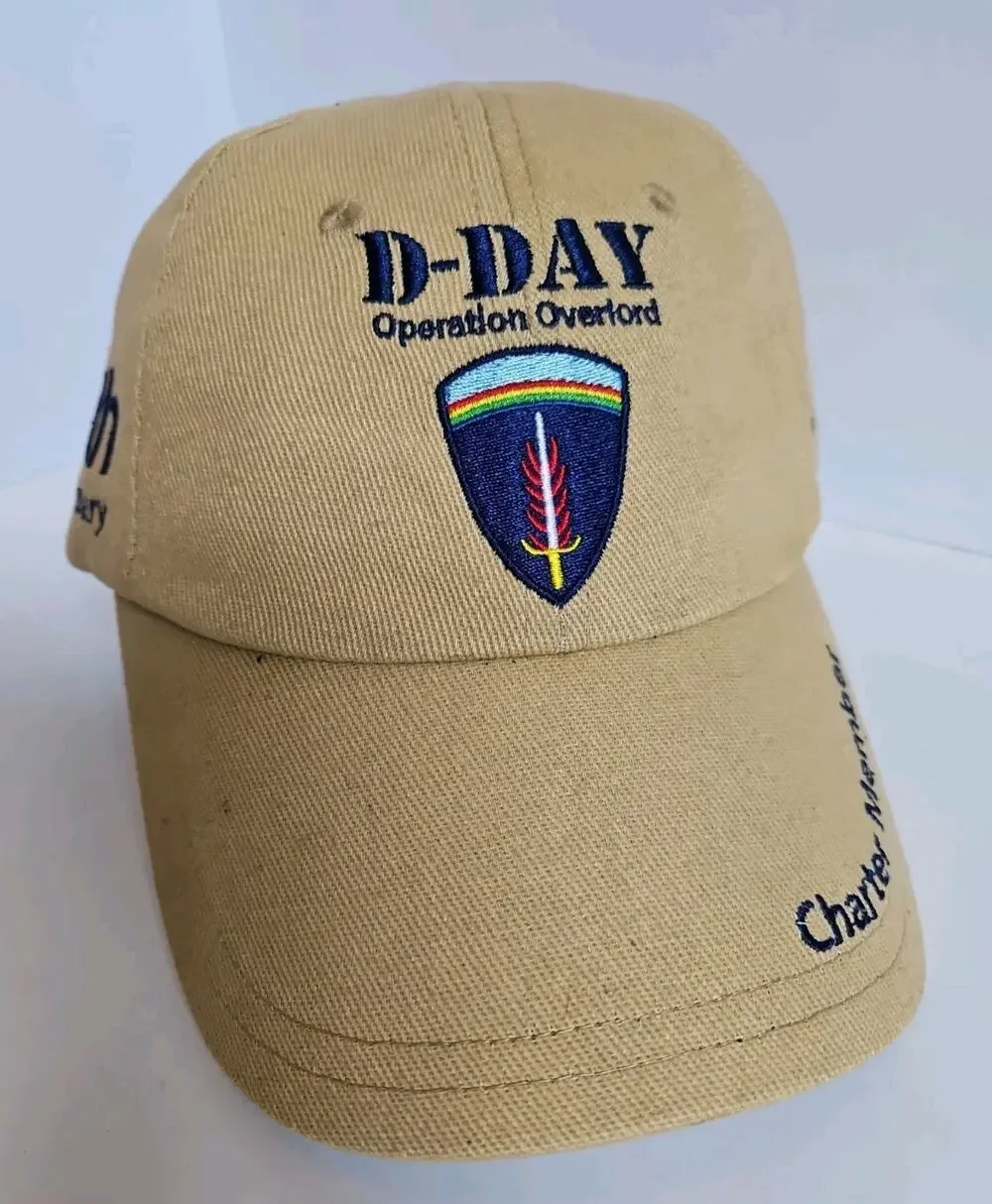 D-Day 70th Anniversary Charter Member Eisenhower Found'n Operation Overlord Hat